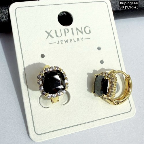 Сережки Xuping14К 10906 (1.3см)